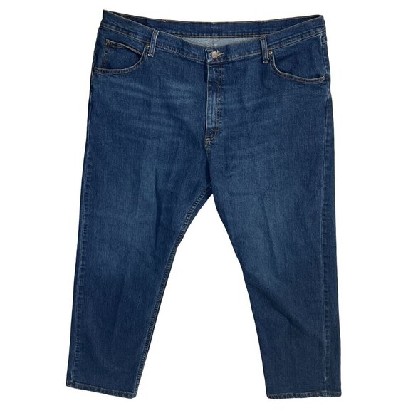 Wrangler Men's Jeans Medium Wash Straight Leg Size 42 X 30 - Picture 1 of 5